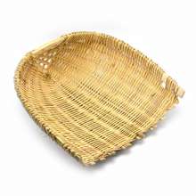 Lijin Handmade Bamboo Weaving Shao Kei Dustpan. Pick up soil and dustpan from agricultural construction waste. A pair of bamboo dustpans