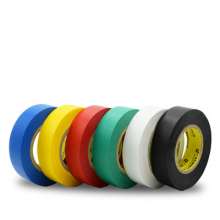 PVC electrical flame retardant tape 0.13mm 20y black electrical wire insulation flame retardant plastic tape