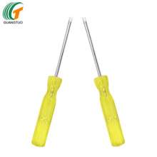 Supply slotted screwdriver 2*85MM yellow transparent handle slotted screwdriver mini slotted screwdriver