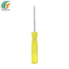 Supply slotted screwdriver 2*85MM yellow transparent handle slotted screwdriver mini slotted screwdriver