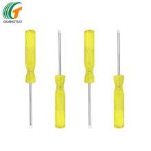 Supply slotted screwdriver 2*85MM yellow transparent handle slotted screwdriver mini slotted screwdriver