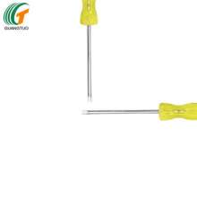 Supply slotted screwdriver 2*85MM yellow transparent handle slotted screwdriver mini slotted screwdriver