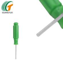 Supply 2.5*102MM green handle hex screwdriver, hex screwdriver, hex key screwdriver