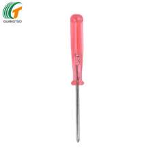 Supply 2*72mm Mini Phillips Screwdriver with Blue Transparent Plastic Handle, Children's Phone Watch Screwdriver