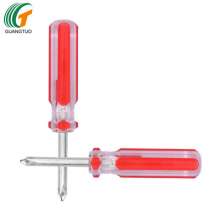 Supply 5*94mm color bar handle transparent handle Phillips screwdriver, red color bar screwdriver, two-color screwdriver