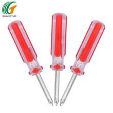 Supply 5*94mm color bar handle transparent handle Phillips screwdriver, red color bar screwdriver, two-color screwdriver