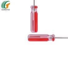 The manufacturer produces color bar slotted screwdriver, transparent screwdriver 3*100MM, high-end screwdriver