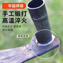 A large hoe for digging soil and growing vegetables for household use. hoe. Weeding in the field
