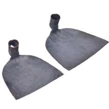 Forged hoe with agricultural tools. Outdoor weeding hoe. Garden Tools. Flower and vegetable square head small wide hoe, plaster hoe. Mud rake construction site ash hoe