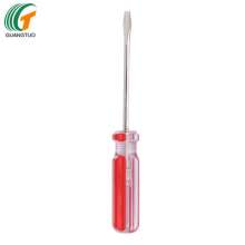 Production and supply of 3*117mm mini transparent color bar slotted screwdriver, red color bar slotted screwdriver