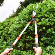 Lijin Aluminum telescopic hedge trimmer. Pruning shears. Lawn shears. Greening tool hedge shears wavy blade