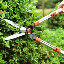 Lijin Aluminum telescopic hedge trimmer. Pruning shears. Lawn shears. Greening tool hedge shears wavy blade