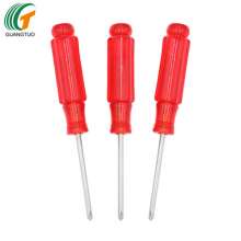 Production and supply of 3*110mm high-grade red plastic handle Phillips screwdriver, mini Phillips screwdriver
