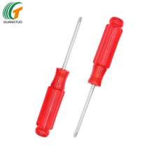 Production and supply of 3*110mm high-grade red plastic handle Phillips screwdriver, mini Phillips screwdriver