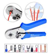 Tube type terminal special crimping tool HSC8 6-4 quick wiring pliers needle-shaped clamping line 0.25-6 square