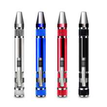 Multifunctional 8-in-1 screwdriver Aluminum alloy combination disassembly pen repair screwdriver Phillips screwdriver