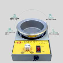 Lead-free environmentally friendly tin melting furnace 220V small desktop round pure titanium adjustable temperature tin pot thread end tin-plated titanium alloy pot