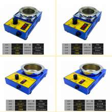 Lead-free environmentally friendly tin melting furnace 220V small desktop round pure titanium adjustable temperature tin pot thread end tin-plated titanium alloy pot