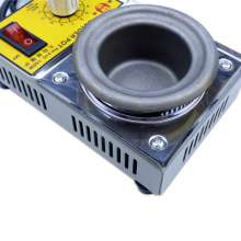 Lead-free environmentally friendly tin melting furnace 220V small desktop round pure titanium adjustable temperature tin pot thread end tin-plated titanium alloy pot