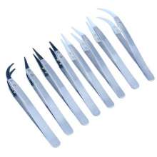 Factory direct ceramic tweezers, replaceable pointed round head high temperature resistant ceramic head, heating wire adjustable wire metal Nie