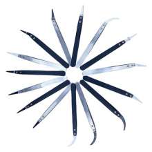 Factory direct ceramic tweezers, replaceable pointed round head high temperature resistant ceramic head, heating wire adjustable wire metal Nie