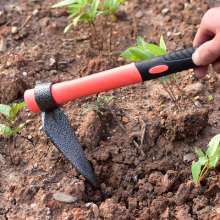Lijin cast-steel hoe with fiber handle. Garden flowers and vegetables hoe. Outdoor gardening flower hoe. Single use for casting hoe