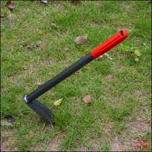 Small hoe. Rust-proof steel hoe for garden agricultural tools. Welded steel pipe small hoe for planting flowers and vegetables