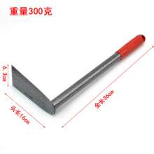 Small hoe. Rust-proof steel hoe for garden agricultural tools. Welded steel pipe small hoe for planting flowers and vegetables