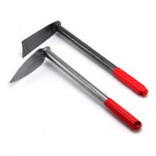Small hoe. Rust-proof steel hoe for garden agricultural tools. Welded steel pipe small hoe for planting flowers and vegetables