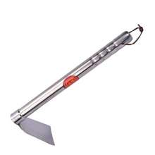 Thickened stainless steel garden hoe. hoe. Pickaxe. Household garden weeding planting hoe small square hoe