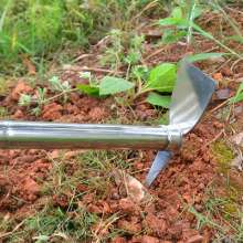 Lijin thickened garden stainless steel small hoe. hoe. Household weeding and planting small Yang picks. Dual-purpose hoe