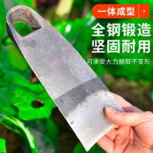 Rail steel forged garden hoe. A small hoe for growing vegetables and flowers. Manganese steel one-piece small hoe. Agricultural forged hoe