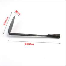 Forging a small hoe. A small head hoe for planting flowers and vegetables. Weeding hoe, one square head, pointed head