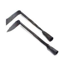 Forging a small hoe. A small head hoe for planting flowers and vegetables. Weeding hoe, one square head, pointed head