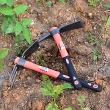 Lijin cast-steel hoe with fiber handle. Garden flowers and vegetables hoe. Outdoor gardening flower hoe. Casting hoe dual purpose hoe