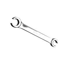 Mirror oil pipe wrench double-head open fork end wrench board auto auto repair and maintenance hardware tools