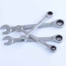 Ratchet wrench 6-32MM fully polished CRV72 gear dual-use fast ratchet wrench tool