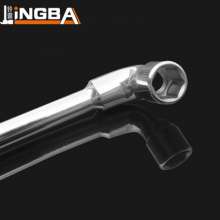Perforated external hexagon wrench auto repair tool milling manual pipe elbow manual L-shaped socket wrench