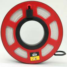 Wholesale custom disc ruler 10m 15m 20m 30m 50m fiber ruler hand-cranked plastic soft tape tape measure