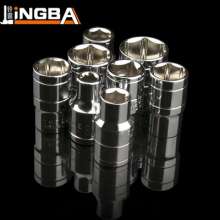 Chrome vanadium steel 10-piece sleeve set tool combination set curved rod sleeve head sleeve wrench
