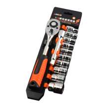 Ratchet socket wrench, multi-function external hexagonal wrench, 12 pieces of long sleeve, Zhongfei Auto Repair Hardware Tool Set