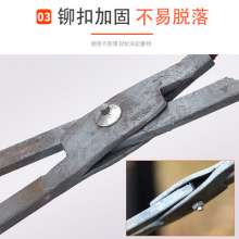 The tongs clamp household old-fashioned forged iron tongs. Briquette tongs. Coal trap garbage trap. Picker Sanitation Garbage Clip