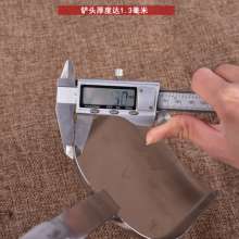 Stainless steel chrome steel one-piece primary color coal shovel. Coal shovel. Fire shovel. Stove supplies soot shovel fire shovel Spatula coal shovel
