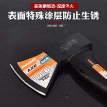 Lijin outdoor multi-function all-steel axe. Axe. Small axe. Fire Axe Tree Chopping Wood Axe Bone Chopping Axe 600G Short Handle