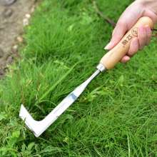 Lijin Chunk stainless steel lawn mower with wooden handle. Sickle. In addition to weeds in road cracks. Gardening tools L-K8