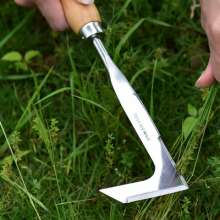 Lijin Chunk stainless steel lawn mower with wooden handle. Sickle. In addition to weeds in road cracks. Gardening tools L-K8
