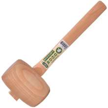 Hand made Japanese gavel. All-wood hammer woodworking tools for hand woodworking. Woodworking hammer beech wood material. hammer