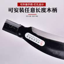 Lijin manganese steel agricultural hatchet. Household chopping wood and tree chopping knife. machete. sickle. lawn mower. Short handle 202