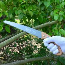 270 Wood Handle Garden Handsaw. Household branch wood saw fruit tree saw hand saw. logging saw