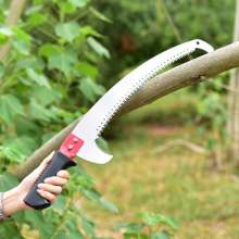 Lijin brand garden high-altitude saw. Multifunctional double hook saw fruit tree flower and tree pruning saw. Double-hook saw with two-tone handle.